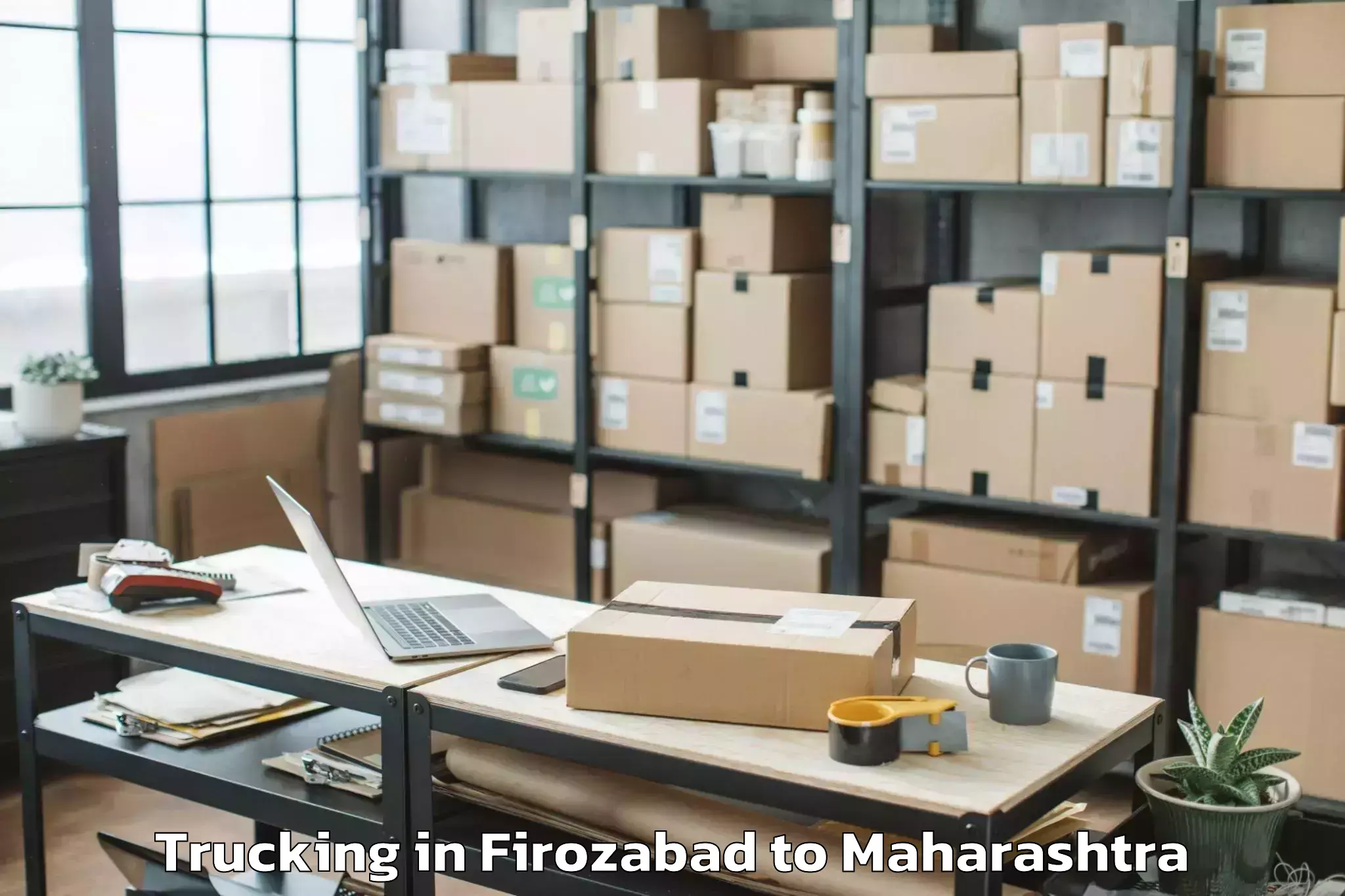 Expert Firozabad to Akole Trucking